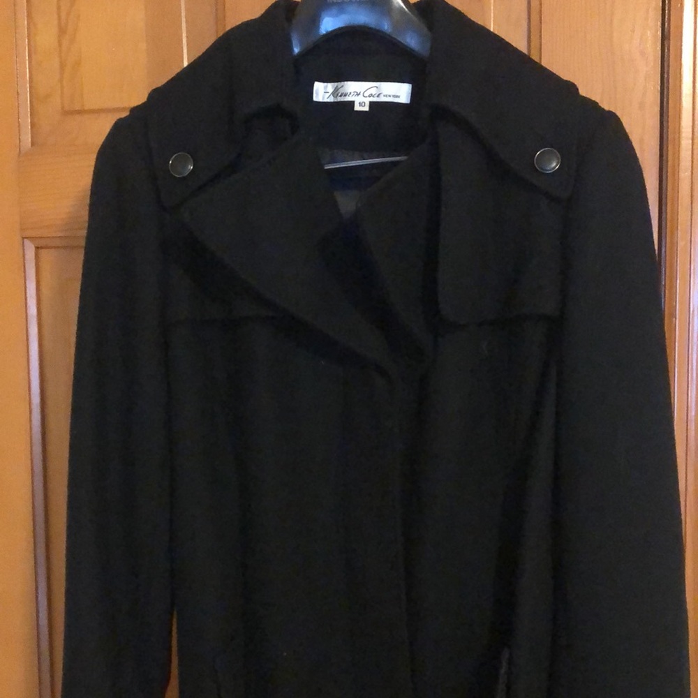 Black Kenneth Cole peacoat